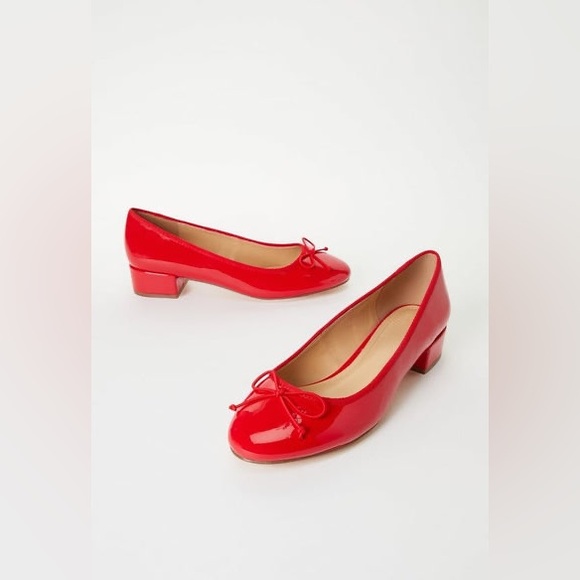 Cute JustFab red heeled pumps new with box - Picture 2 of 7